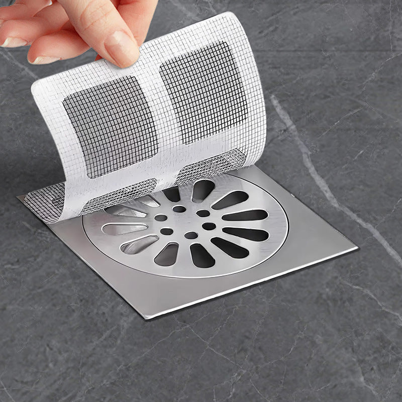 Disposable Drain Hair Catcher Stickers — Anti-Clog, Anti-Odor, Anti-Bug, Bathroom & Kitchen