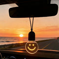 Smiley Face Hanging Car Light — Warm Glow LED Ambient Lamp