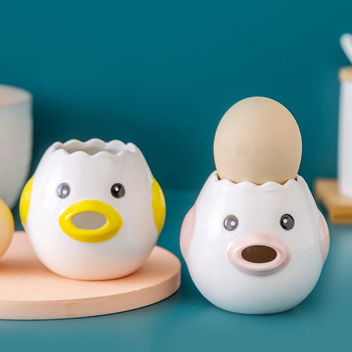 Ceramic Egg Separator — Cute Chick Yolk & White Divider for Kitchen