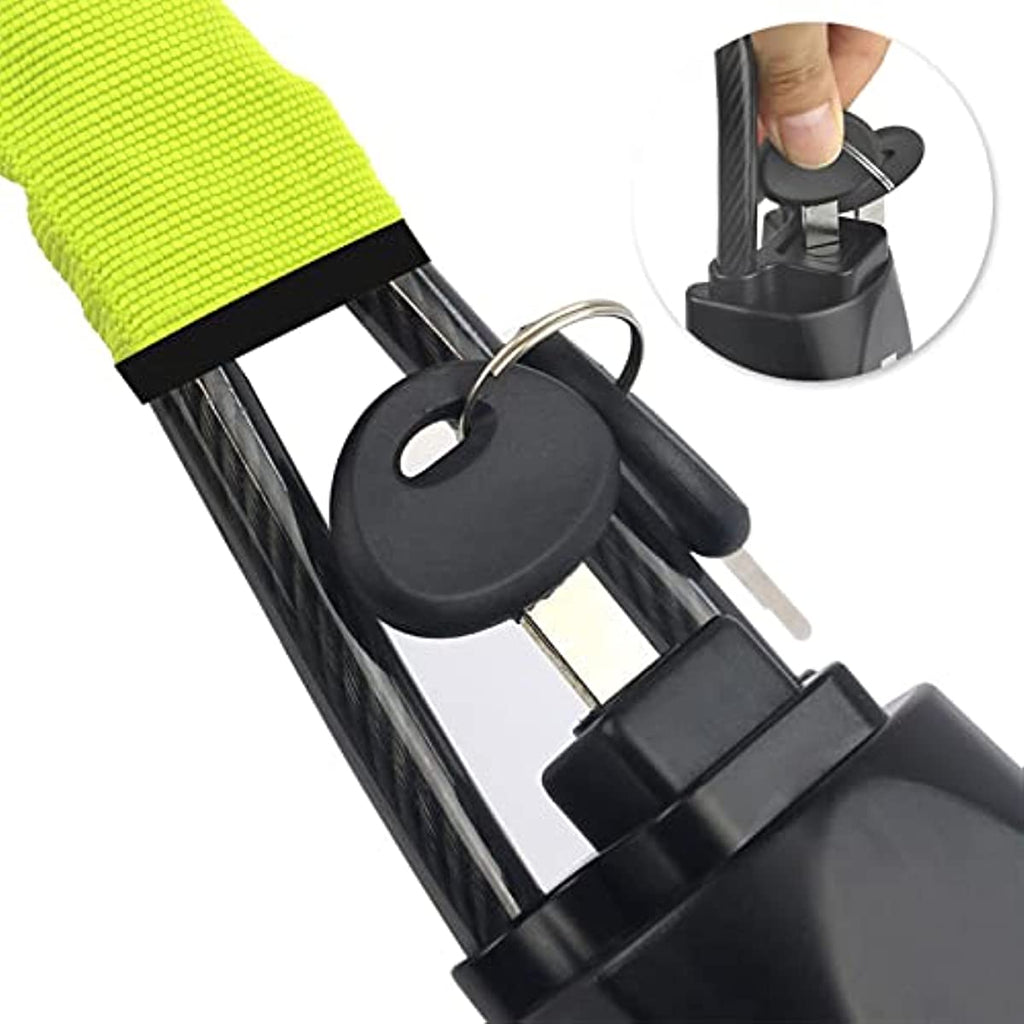 Steering Wheel Lock with Seatbelt Buckle — Anti-Theft Security Bar, 3 Keys, Universal Fit