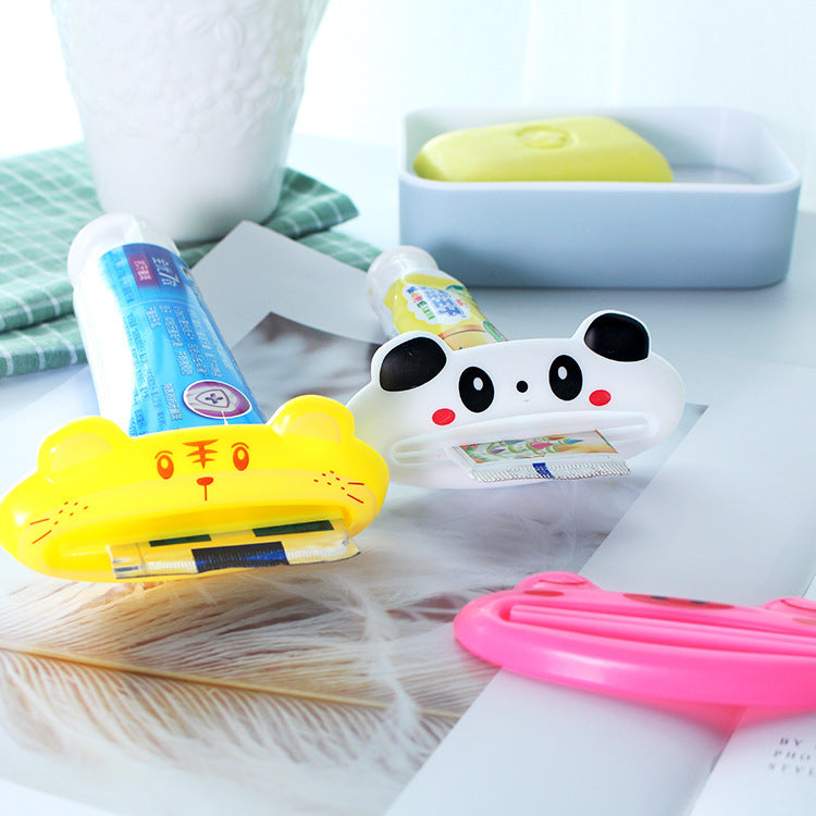 Cartoon Frog Toothpaste Tube Squeezer — Cute Roller Dispenser for Bathroom & Kitchen