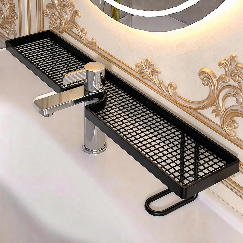 Over-Faucet Sink Shelf — No-Drill Bathroom & Kitchen Organizer
