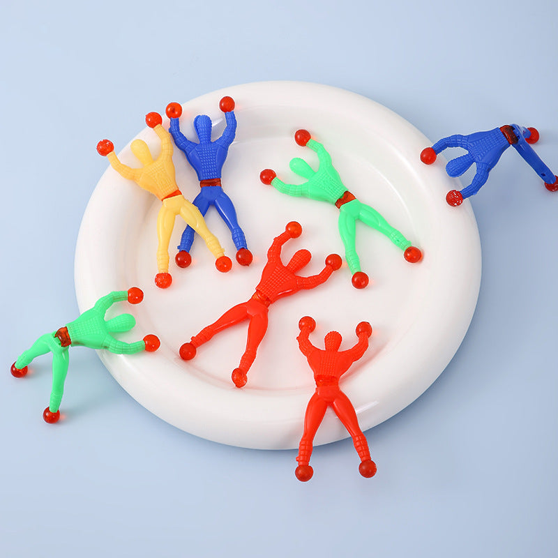 Sticky Climbing Men — Set of 20 Wall-Crawling Party Toys