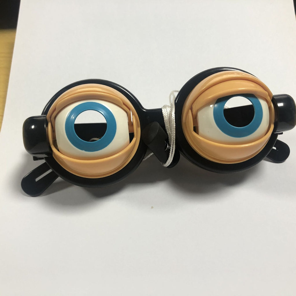 Pull-String Blinking Crazy Eyes — Funny Googly Eye Party Glasses