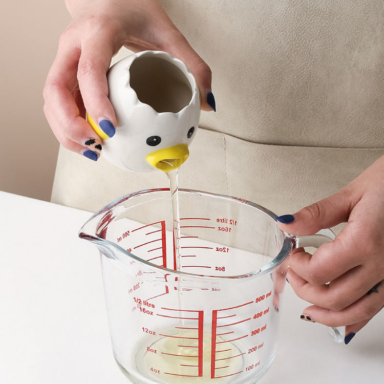 Ceramic Egg Separator — Cute Chick Yolk & White Divider for Kitchen