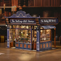 Luxury Notting Hill Bookstore DIY Book Nook Kit with LED Light — Handcrafted Wooden Miniature Diorama, Gift for Book Lovers