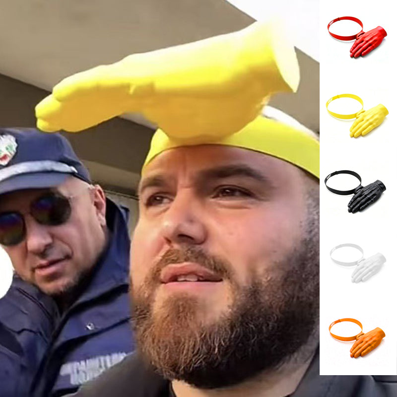 3D-Printed Palm Sun Visor — Funny Adjustable Hand-Shaped Hat