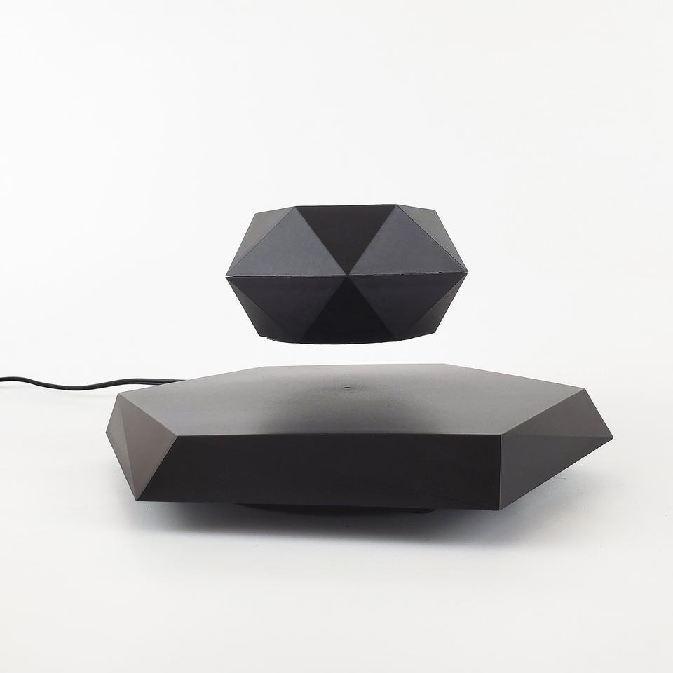 Magnetic Levitating Planter — Black